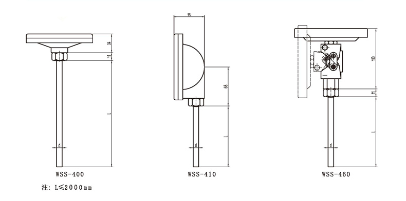 WSS工業(yè)雙金屬溫度計(jì)（通用型無固定裝置）_http://m.512sc.cn_雙金屬溫度計(jì)_第3張